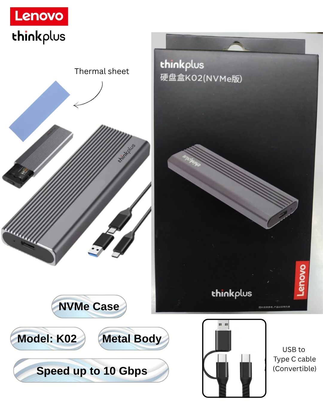NVMe case Lenovo